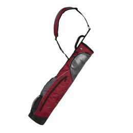 Wellzher 0.9 Sunday V2 Carry Golf Bag (Color: Burgundy/Grey)