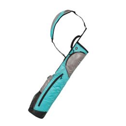 Wellzher 0.9 Sunday V2 Carry Golf Bag (Color: Turquoise/Silver)