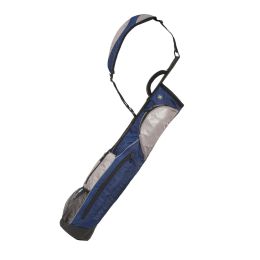 Wellzher 0.9 Sunday V2 Carry Golf Bag (Color: Navy/Silver)