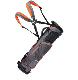 Wellzher T.E. Sunday V2 Golf Carry Bag (Non-collapsible) (Color: Grey/Orange)