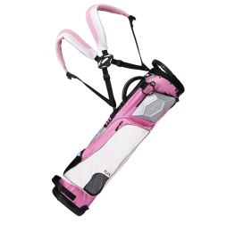 Wellzher T.E. Sunday V2 Golf Carry Bag (Non-collapsible) (Color: Pink/White)