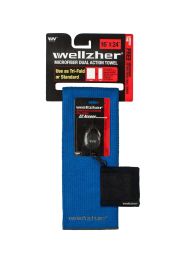 Wellzher Premium Microfiber Dual Action Golf Towel 16""x24"" with Free Retractable Golf Ball Towel (Color: Royal Blue)