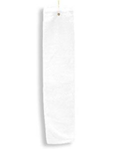 Deluxe Tri-Fold Hemmed Hand Towel With Center Grommet and Hook